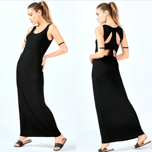 Fabletics Dresses & Skirts - NWT Fabletics Claudia Maxi Dress Black Medium 6-8